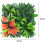 Artificial Grass Panel 25x25cm PP Leaf Wall Mat for Terrace, Bathroom and Home Decor Style E 5