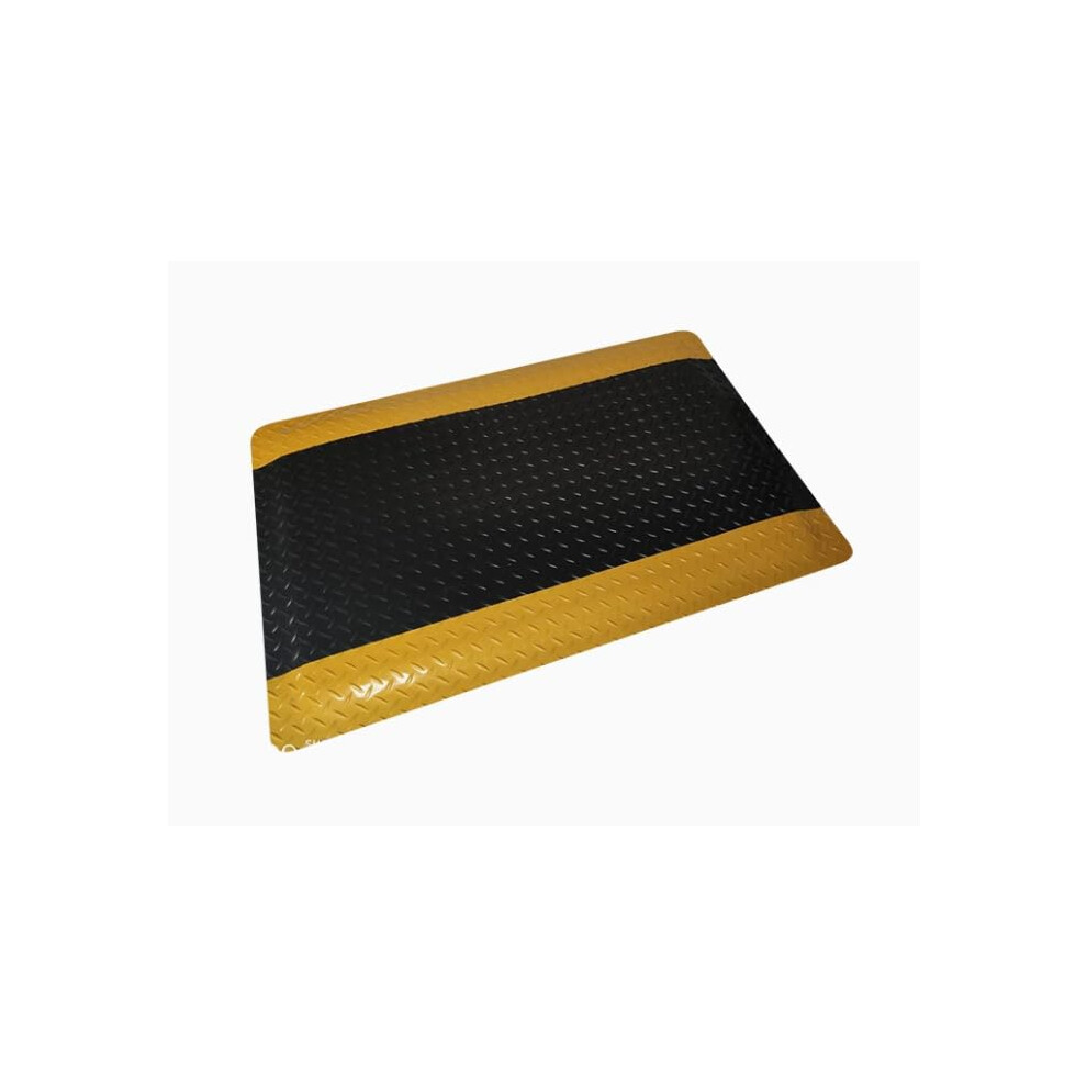 Esd Anti Static Anti Fatigue Floor Mat With Slipresistant 3Layer Design, 1200X600mm Black/Yellow 9113335623408