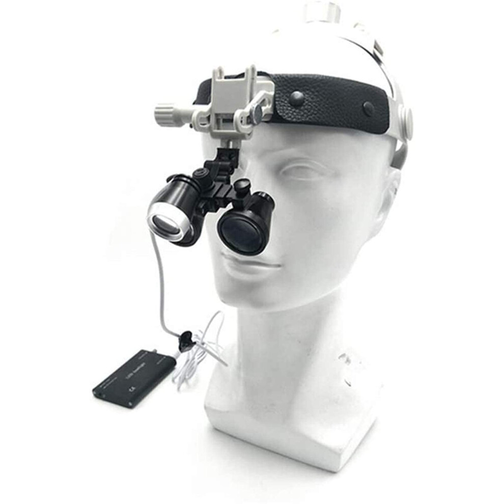 Headband Magnifier and Handheld Digital Magnifier with 3.5X Surgical Binocular Loupes, LED Headlight