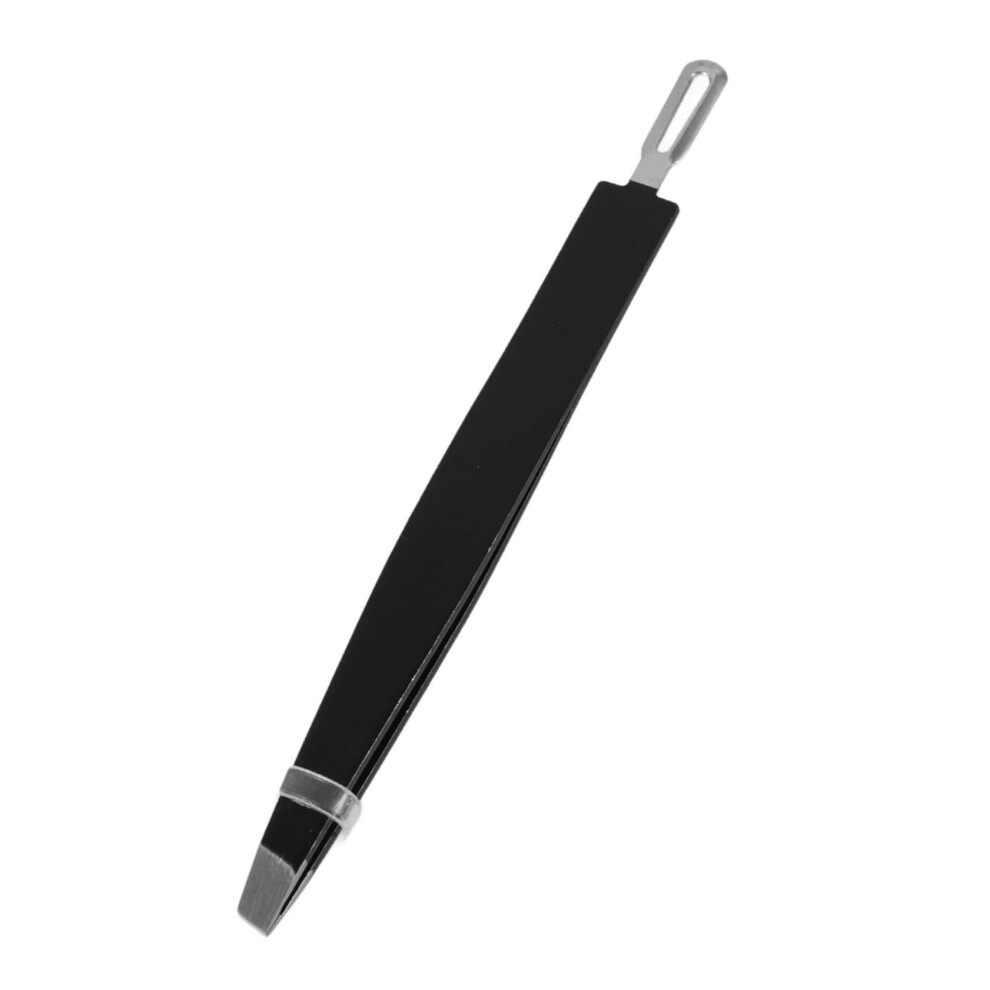 Ergonomic Stainless Steel Eyebrow Tweezers for Precise Hair Removal and Professional Grooming