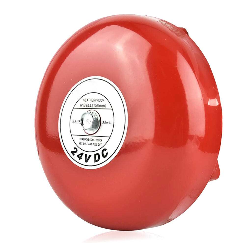 Fire Alarm Bell 24V Metal Round With Loud Clanging Sound For School Safety And Building Security 9164114481283