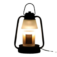 Retro Lantern Wax Melting Candle Warmer Lamp for Bedroom Table Decor (As Shown)