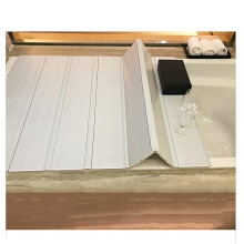 Bathtub Cover with Heat Retention, Foldable Tray, Waterproof and Dustproof, 143x75cm PVC