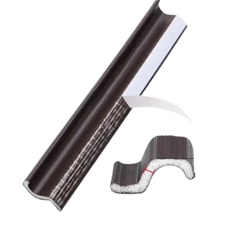 Acoustic Foam Weather Stripping Soundproof Window Door Seal Gap Filler Tape, Brown 40M 9113335928732