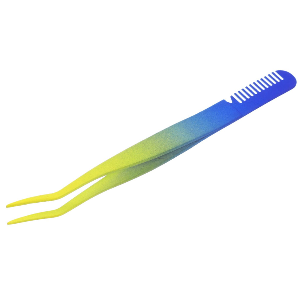 Stainless Steel Eyelash Tweezers Comb for Extensions Precision Eyebrow Shaping Tool