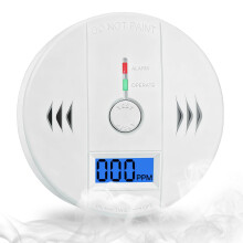 Carbon Monoxide Detector with LCD Display for Home Kitchen Garage Safety Battery Powered
