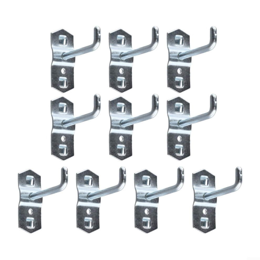 Pegboard Hooks Set Of 10 With Secure Slant Design For Garage And Workshop Tool Storage 9164114481191