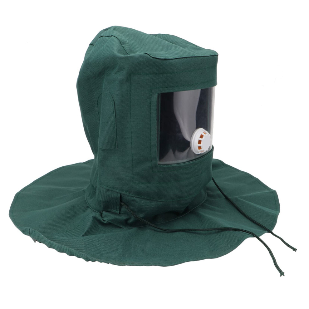Sandblasting Helmet With Clear Acrylic Visor, Breathable Welding Face Shield Hood 9164114482501