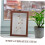 Wooden Shadow Box Display Frame with Dried Flowers for Rustic Home or Office Decor 4