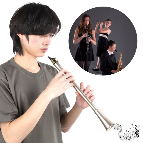 ABS Mini Clarinet for Beginners: Compact Eb Design Saxophone Sound