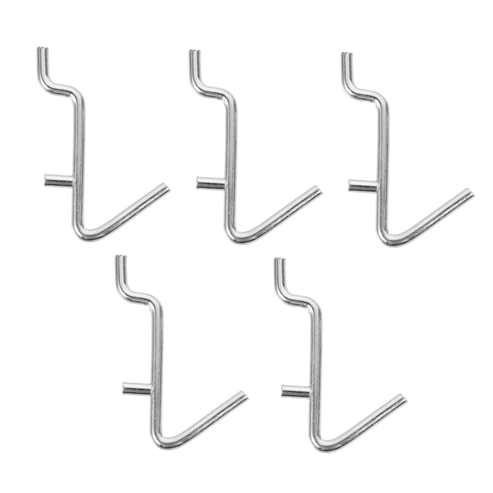 5Pcs Vshaped Stainless Steel Pegboard Hooks Heavy Duty Garage Storage For Tools And Workshop 9113335929845