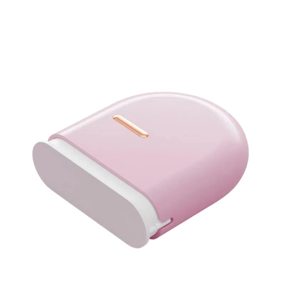 Pink Retainer Case With Onehand Slide Tray And Secure Lock, Bpa Dental Appliance Storage Box