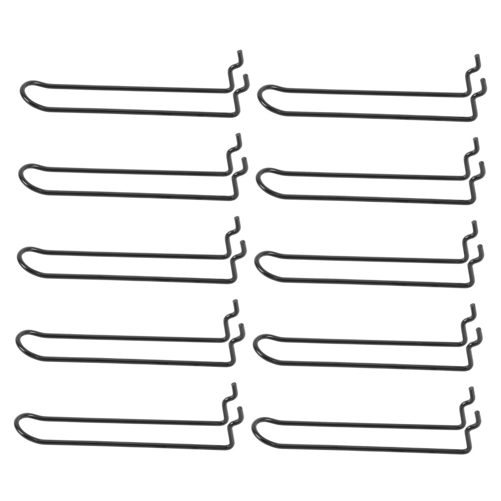 10Pcs Heavy Duty Double Loop Pegboard Hooks For Secure Tool Storage And Organization 9113335931008