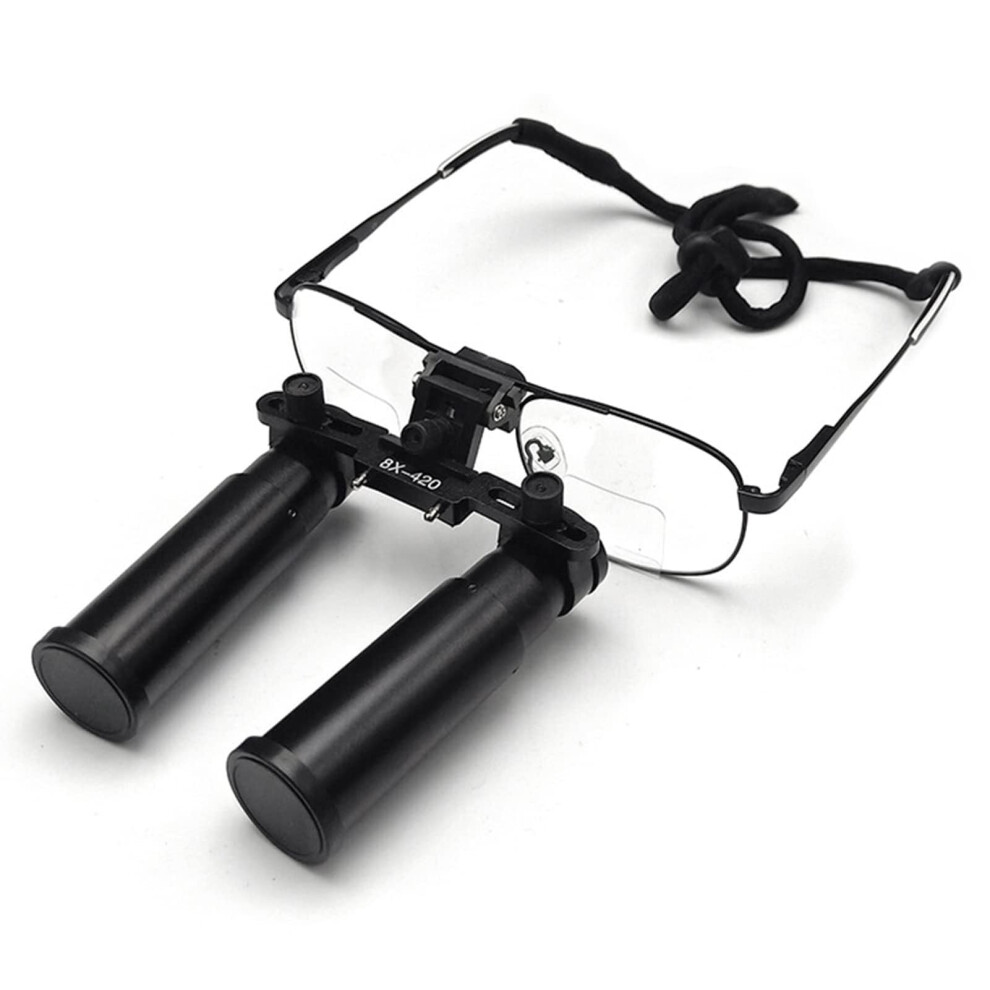 8X Dental Surgical Loupes 420Mm Working Distance Magnification Optical Glasses Adjustable 9113335933811