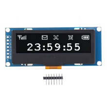Carte d'extension (HAT) pour écran OLED Raspberry Pi, interface I2C avec module d'écran LCD à contraste élevé, pilote SSD1305 intégré pour