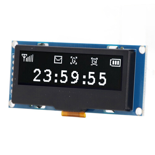 Raspberry Pi OLED Display HAT, Interface I2C com Módulo de Tela LCD de Alto Contraste, Driver SSD1305 Integrado para Interface de Controle Compacta, 2