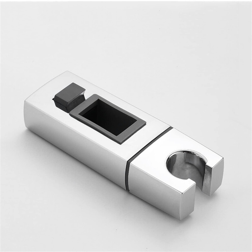 Adjustable Abs Chrome Shower Head Holder With 360 Rotation For Bathroom Riser Rail 9174973977834