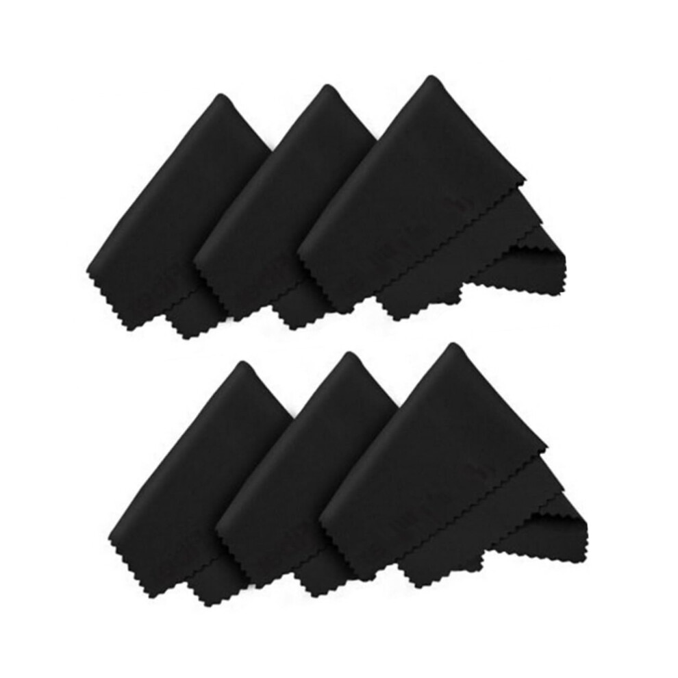 6pcs Microfiber Cleaning Cloth for Glasses Screens and Lenses Scratch Reusable Wipes