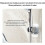 Adjustable Shower Head Holder with Strong Adhesive, NoDrill 45 Wall Mounted Bracket 5