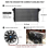 Universele slanke ventilator, push-pull, elektrische radiator, inlaatkoelventilator 2