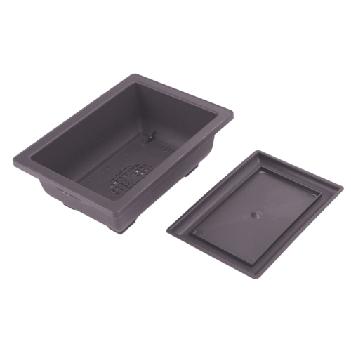 10 Packs Bonsai Training Pots with Tray Plastic Bonsai Growing Pot 1