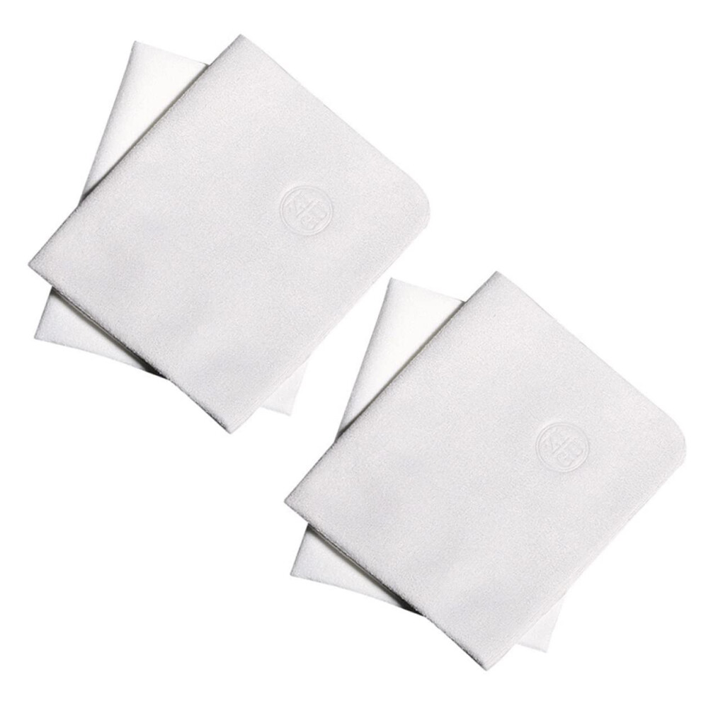 Grey/White 10Pcs Microfiber Cleaning Cloth Set For Glasses Screens Camera Lenses Scratch Absorbency And