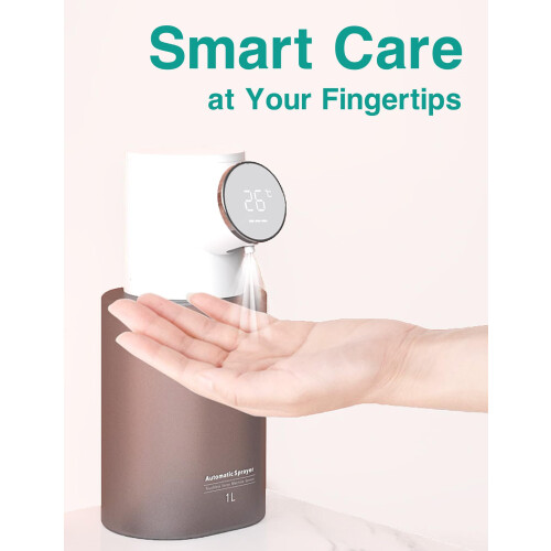 Touchless Hand Sanitizer Dispenser 1000ml Automatic Alcohol Spray with Infrared Sensor for Office 1