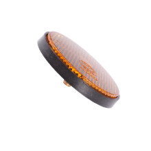 2Pcs Orange Round Reflective Safety Reflectors for Bike and Motorcycle Enhanced Night Visibility