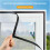 Custom Size Mosquito Net Window Screen  Invisible Fiberglass Mesh, Tool Install 135x100cm 4