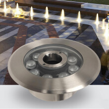 Underwater LED Pool Light IP68 Waterproof Low Voltage Yellow Pond Spotlight for Fountain 18W DC24V