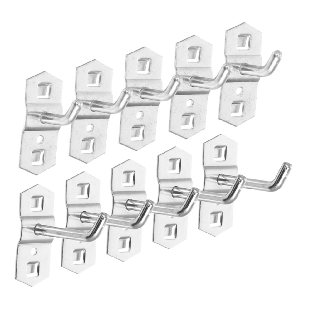 Garage Pegboard Organizer 10Pcs Hooks Tool Pegboard Wall Hanging Supermarket Display Bracket 9113335937222