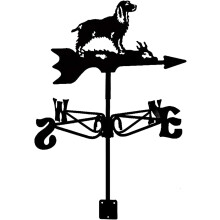 Metal Weather Vane with AntiRust Coating, Stainless Steel Garden Wind Direction Indicator for Roof