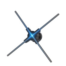 52cm 3D Hologram Projector with Floating Visuals, Bluetooth Audio and Wireless Control for Store Advertising