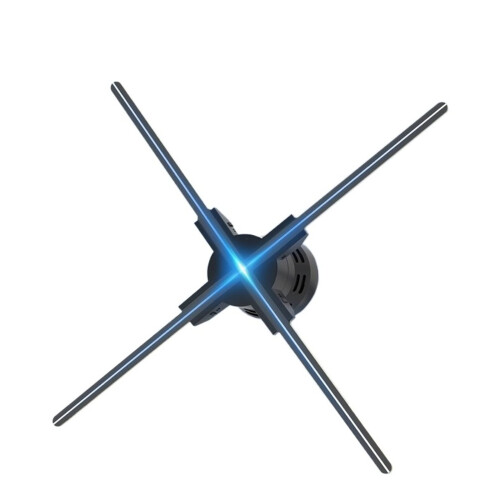 52cm 3D Hologram Projector with Floating Visuals, Bluetooth Audio and Wireless Control for Store Advertising