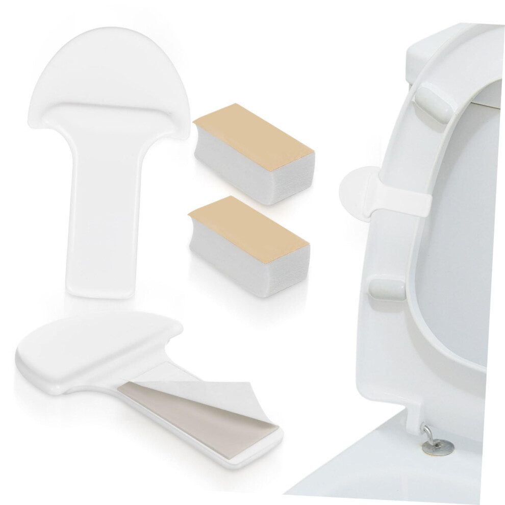 2Pcs Abs Toilet Seat Lifter Handles Hygienic Easy Install For Bathroom Toilets 9164114492968