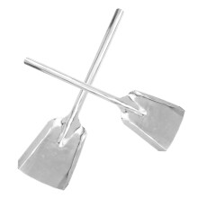 2pcs Fireplace Shovel for Easy Ash Removal, Metal Coal Ash Scoop Spade for MultiPurpose Use