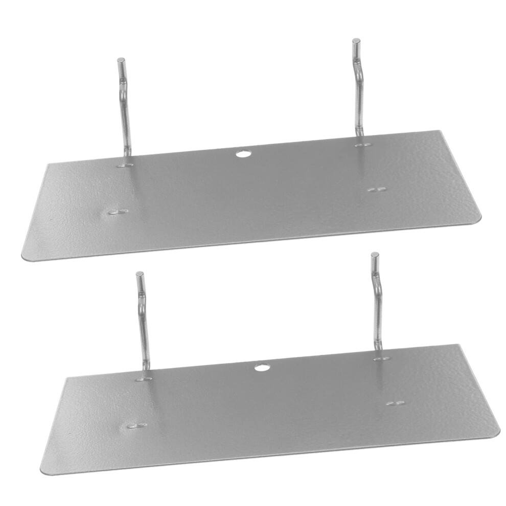2Pcs Metal Pegboard Shelf Brackets Wall Mounted Shelves For Garage And Workshop Storage 9164114493958