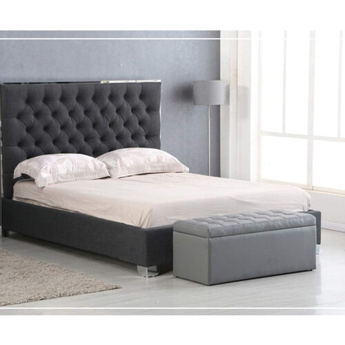 Storage Ottoman Footstool Light Green Rectangular Bench with DualPurpose Storage for Bedroom 1