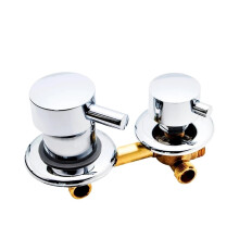 Brass Shower Mixer Faucet with 2/3/4/5 Way Water Outlet, 10cm 12.5cm Center Distance Bathroom Tap (3GN10YZ)