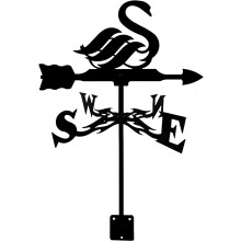 Stainless Steel Metal Weather Vane with RustResistant Coating for Elegant Outdoor Garden Decor