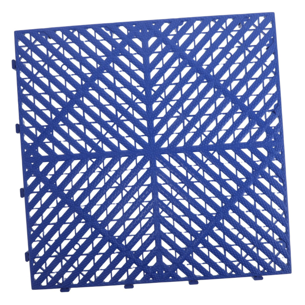 Interlocking Plastic Floor Mats Nonslip Waterproof Drainage Tiles For Garage Car Wash Pool 9164114494351