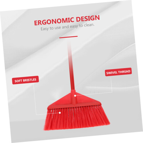 Broom Head Replacement Durable Plastic for Kitchen Cleaning Compatible with Standard Handles 2
