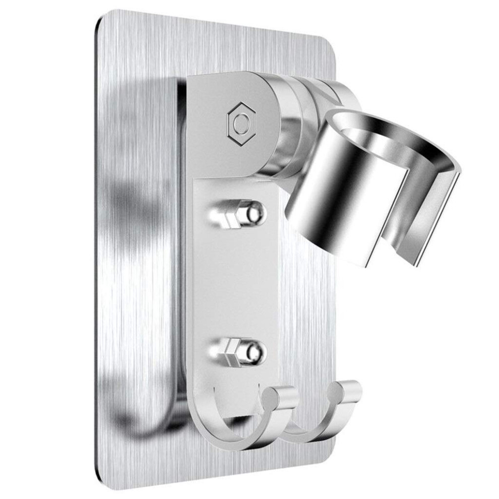 No Drill Adjustable Shower Head Holder Wall Mounted Bracket With Adjustable Height For Bathroom 9113335098060