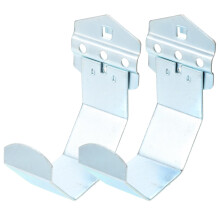 2pcs Heavy Duty Metal Pegboard Hooks for Garage Organization and Quick Tool Access
