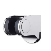 Shower Head Holder Adjustable Angle Self Adhesive Wall Mount Bathroom Bracket Clamp