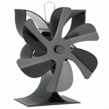 Upgraded 6 Blade Heat Powered Stove Fan for Wood Burning Fireplace with Silent Air Circulation and Overheat Protection