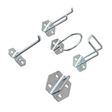 Pegboard Hooks with Secure Locking Design for Garage Tool Storage, Durable Zinc Finish