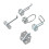 Pegboard Hooks with Secure Locking Design for Garage Tool Storage, Durable Zinc Finish 1
