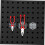 Pegboard Hooks with Secure Locking Design for Garage Tool Storage, Durable Zinc Finish 3
