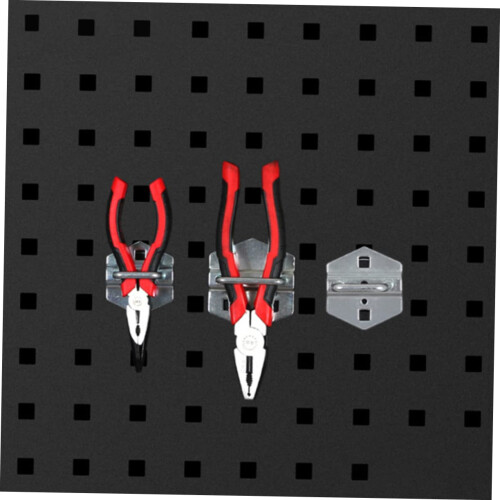 Pegboard Hooks with Secure Locking Design for Garage Tool Storage, Durable Zinc Finish 2